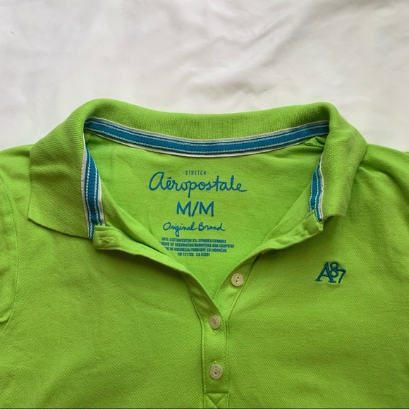 Aeropostale Tops - NWOT Aeropostale Neon Stretch Polo